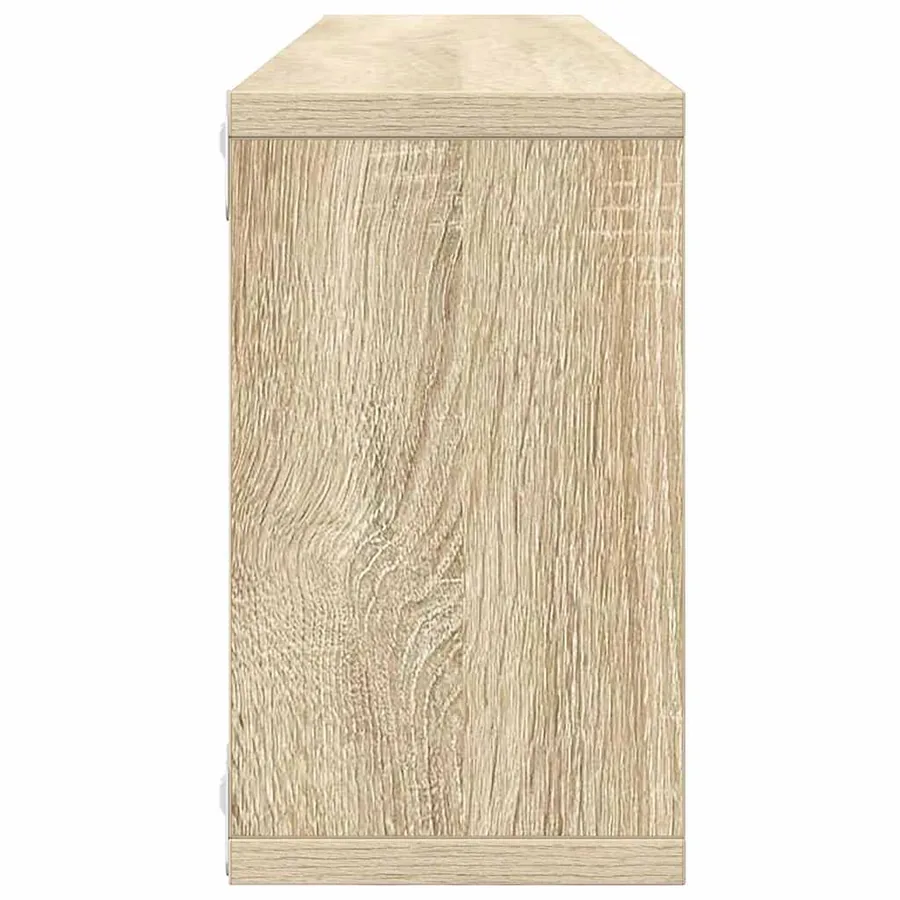 Wall cube shelves 4 pcs Sonoma oak 80x15x26.5 cm - 7
