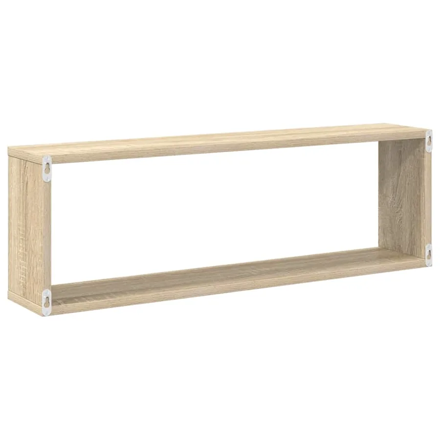 Étagères cube murales 4 pcs Chêne sonoma 80x15x26,5 cm - 8