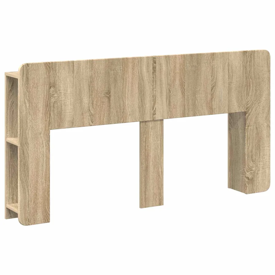 Cabinet de Tête de Lit Chêne Sonoma Bois d'ingénierie - 2