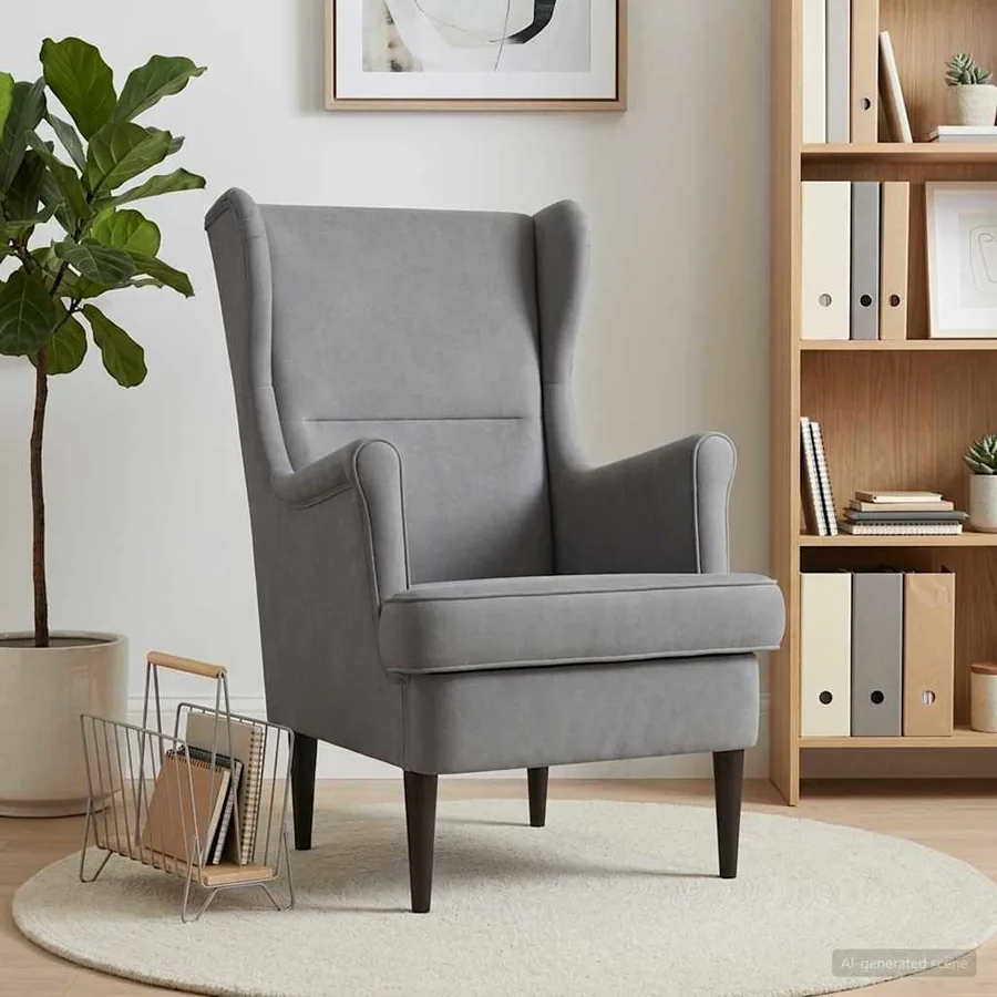 Fauteuil Gris foncé Velours