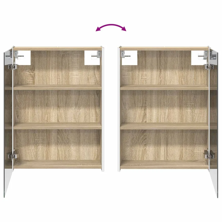 Ensemble d'armoire de salle de bain 5 pcs Chêne Sonoma - 12