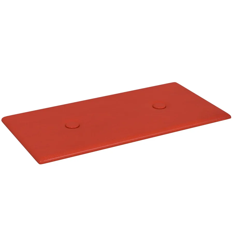 Tête de lit murale 12 pcs Rouge 30 x 15 cm Simili cuir - 4