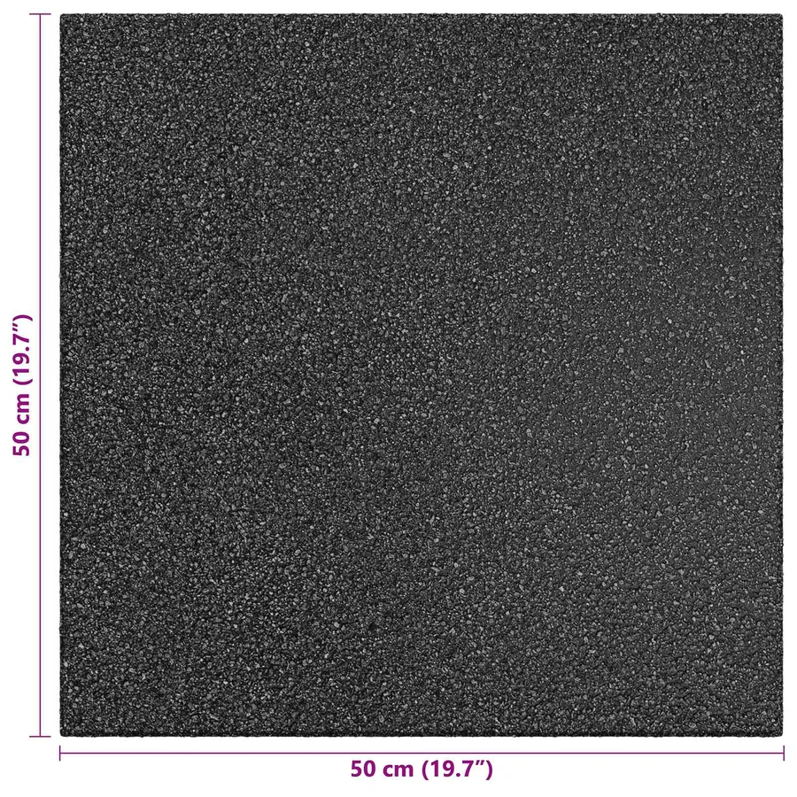 Dalles de Protection Anti-Chute 6 pcs Noir 50 x 50 cm - 5