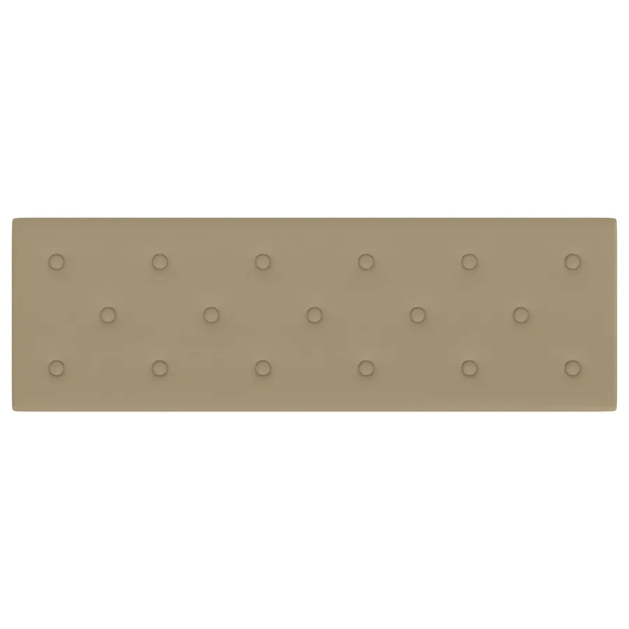 Tête de lit murale 12 pcs Cappuccino 90 x 30 cm Simili cuir - 4