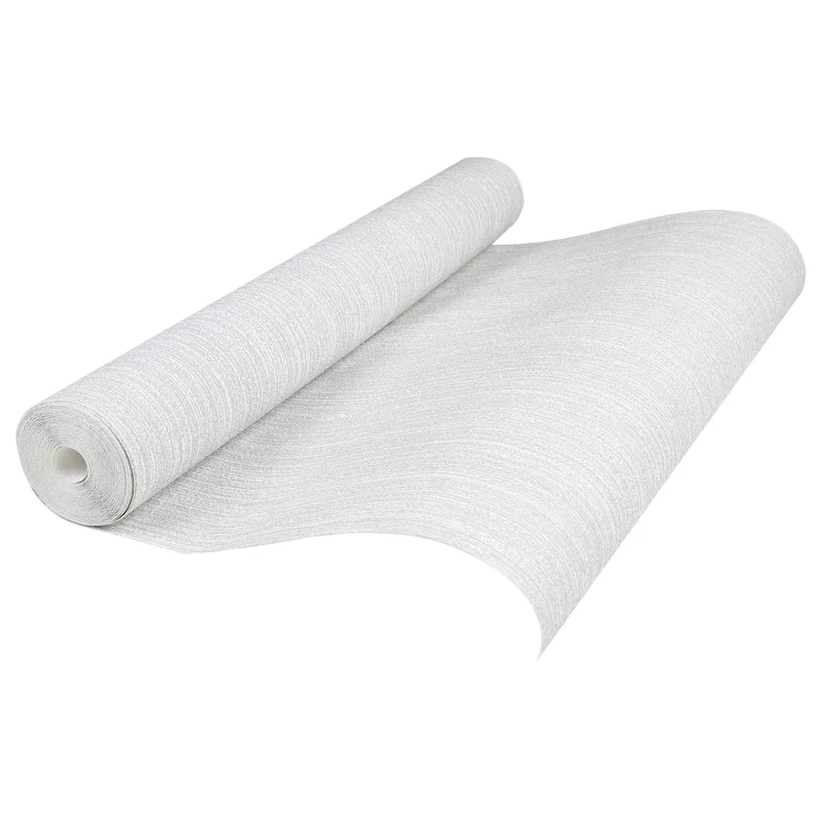 Papier peint 3D Solide Gris clair 10 x 0,53 m Tissu non tissé
