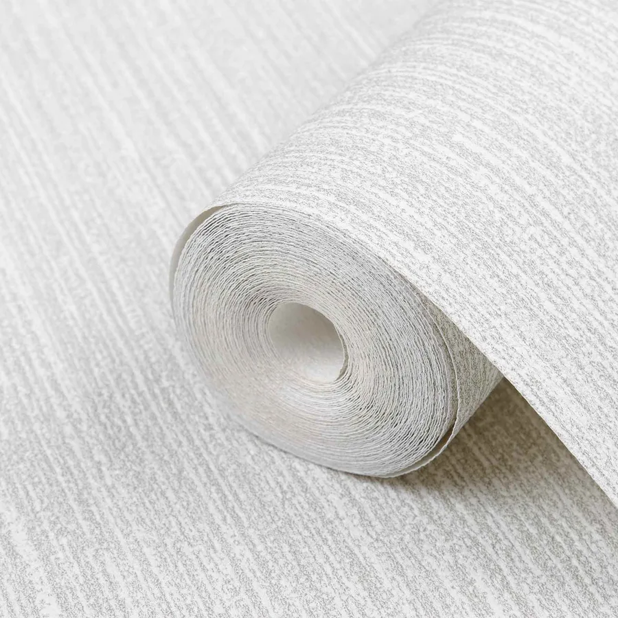 Papier peint 3D Solide Gris clair 10 x 0,53 m Tissu non tissé - 4