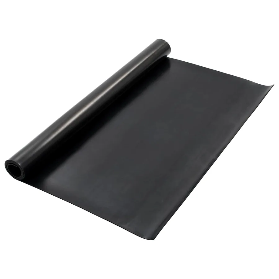 Tapis de sol Noir 1,2 x 2 m Caoutchouc