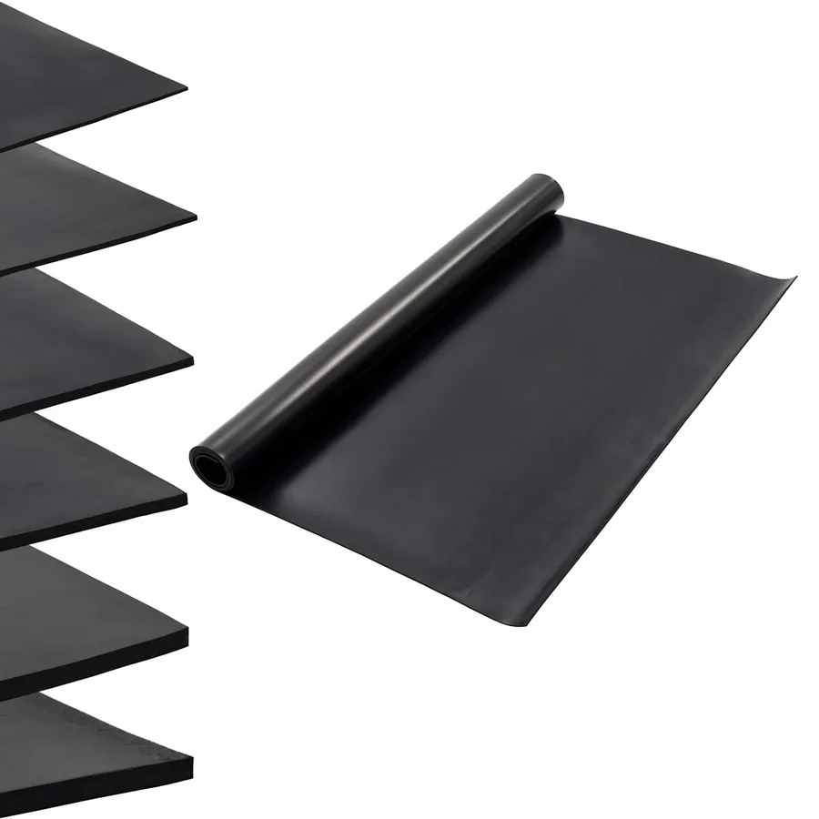 Tapis de sol Noir 1,2 x 2 m Caoutchouc - 2