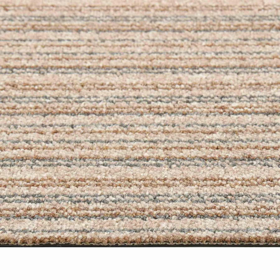 Tapis 20 pcs Beige rayé 50 x 50 cm 100% Polypropylène - 4