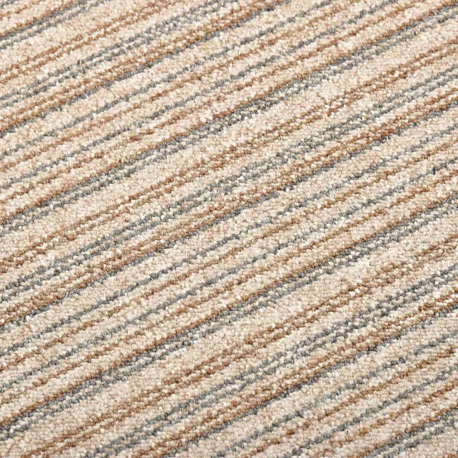Tapis 20 pcs Beige rayé 50 x 50 cm 100% Polypropylène - 6