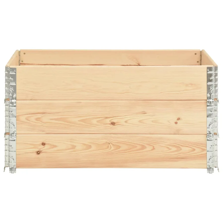 Jardinières surélevées 3 pcs 80x120 cm Bois de pin solide - 3