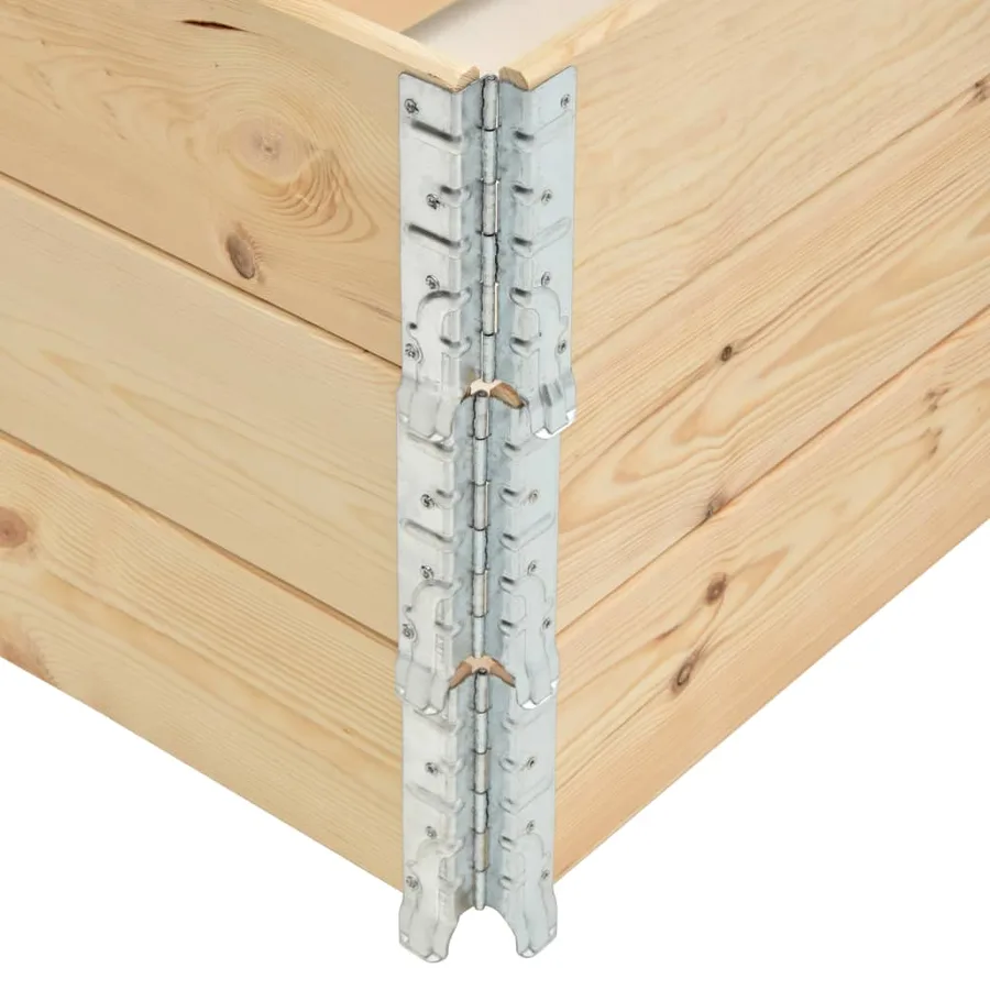 Jardinières surélevées 3 pcs 80x120 cm Bois de pin solide - 5