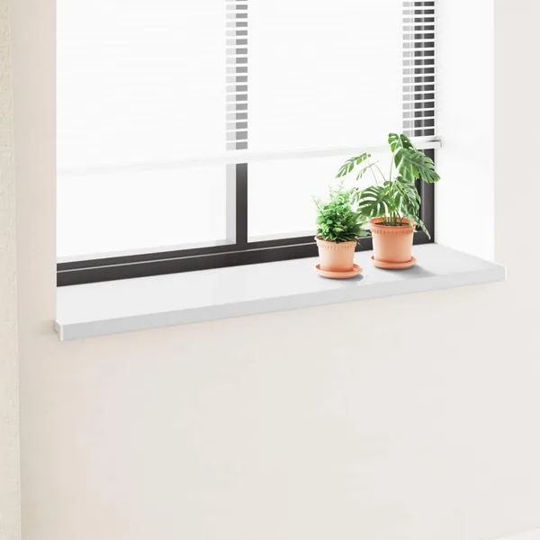 Appui de fenêtre Blanc 120 x 40 x 4,5 cm PVC