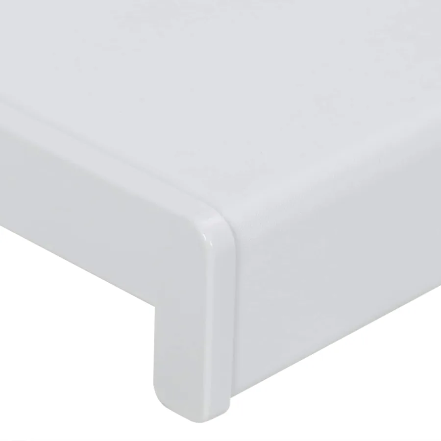 Appui de fenêtre Blanc 140 x 20 x 4,5 cm PVC - 9