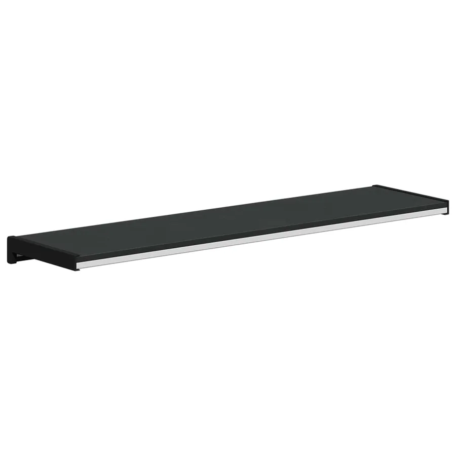 Appui de fenêtre Noir avec grain de bois 60 x 25 x 4,5 cm PVC - 7