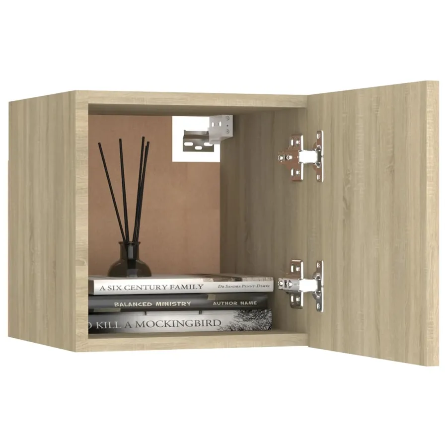 Table de chevet Chêne sonoma 30,5x30x30 cm Bois d'ingénierie - 3