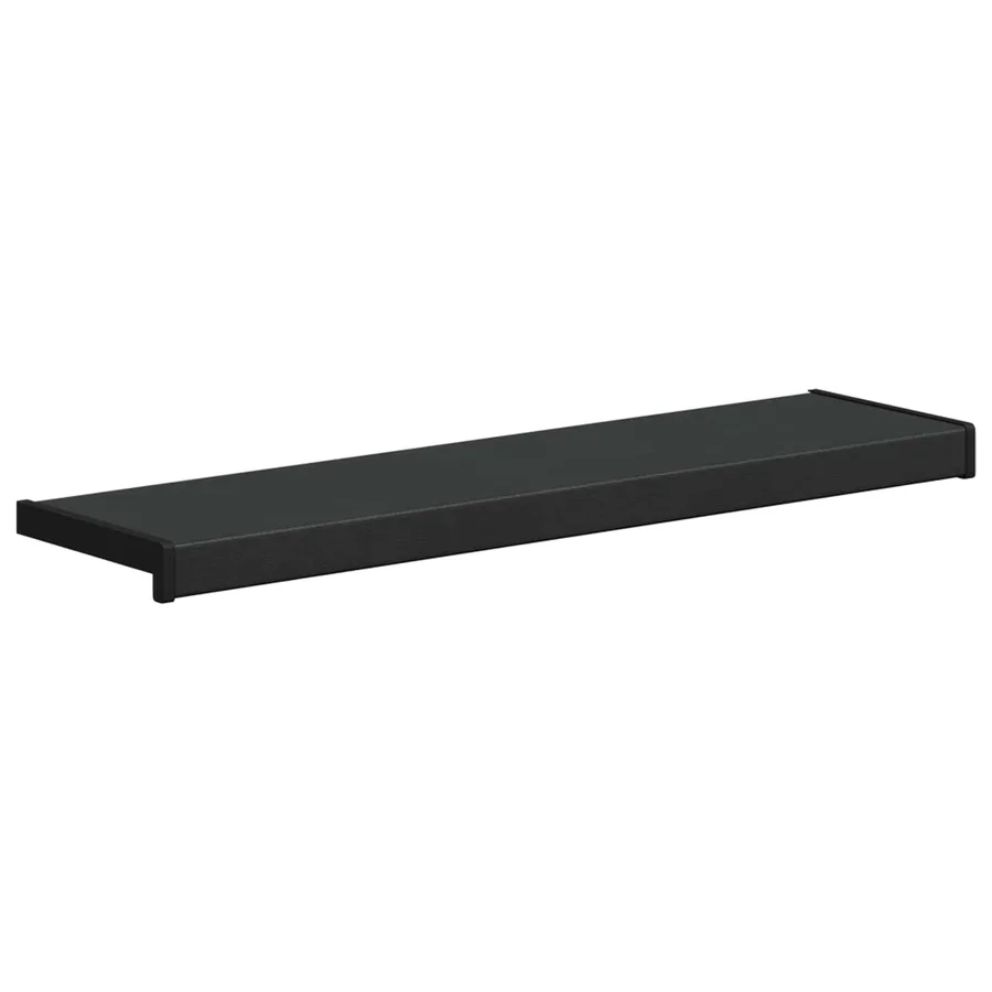 Appui de fenêtre Noir avec grain de bois 100 x 25 x 4,5 cm PVC - 3