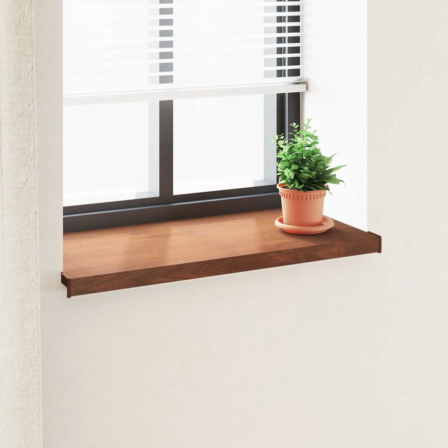 Appui de fenêtre Bois marron 80 x 40 x 4,5 cm PVC