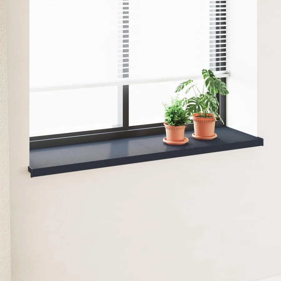Appui de fenêtre Anthracite avec grain de bois PVC
