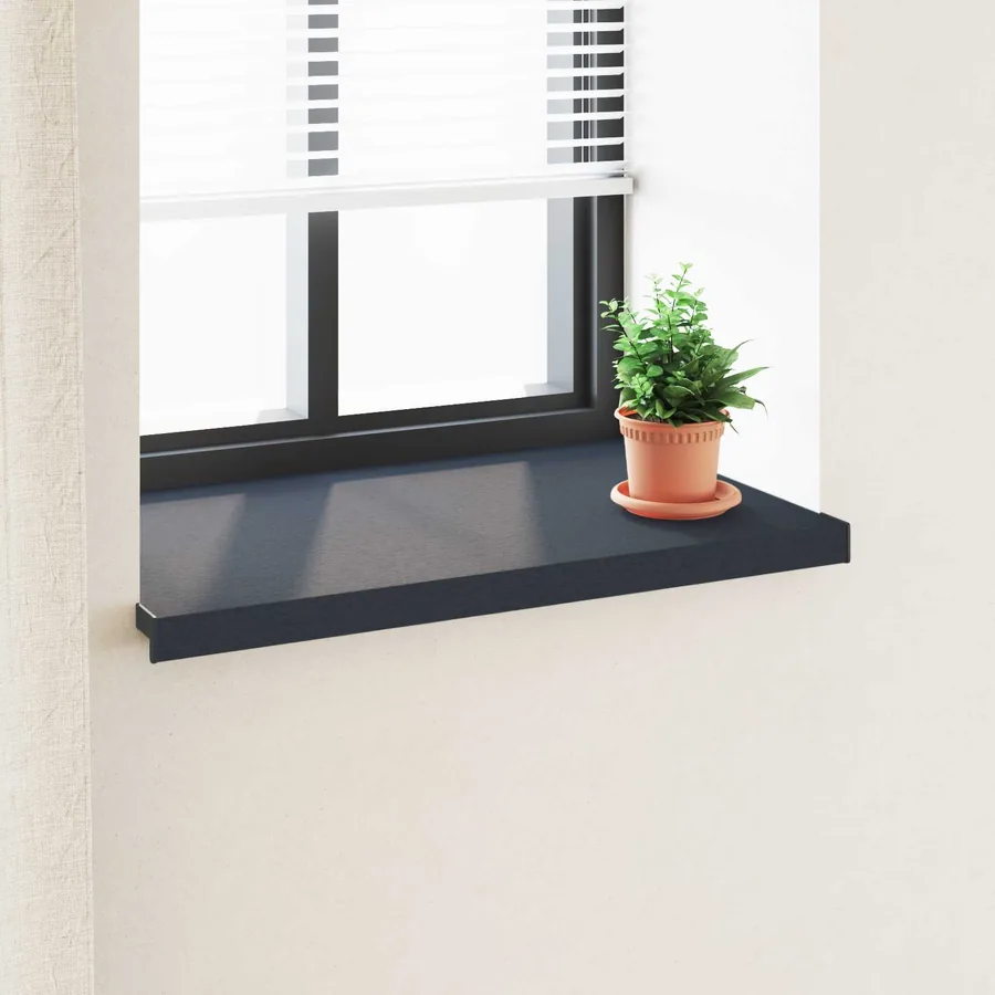 Appui de fenêtre Anthracite avec grain de bois PVC