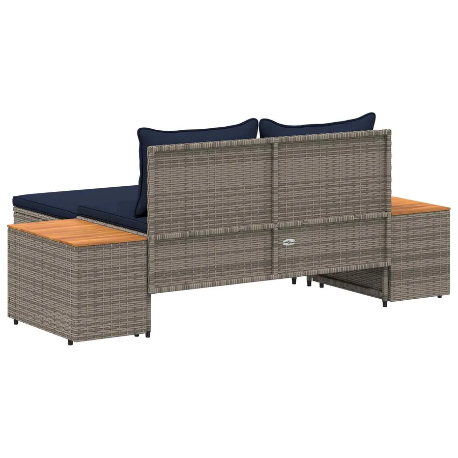 Ensemble de canapés d'extérieur 4 -Seater 4 pcs 55 x 30 x 39 cm - 10