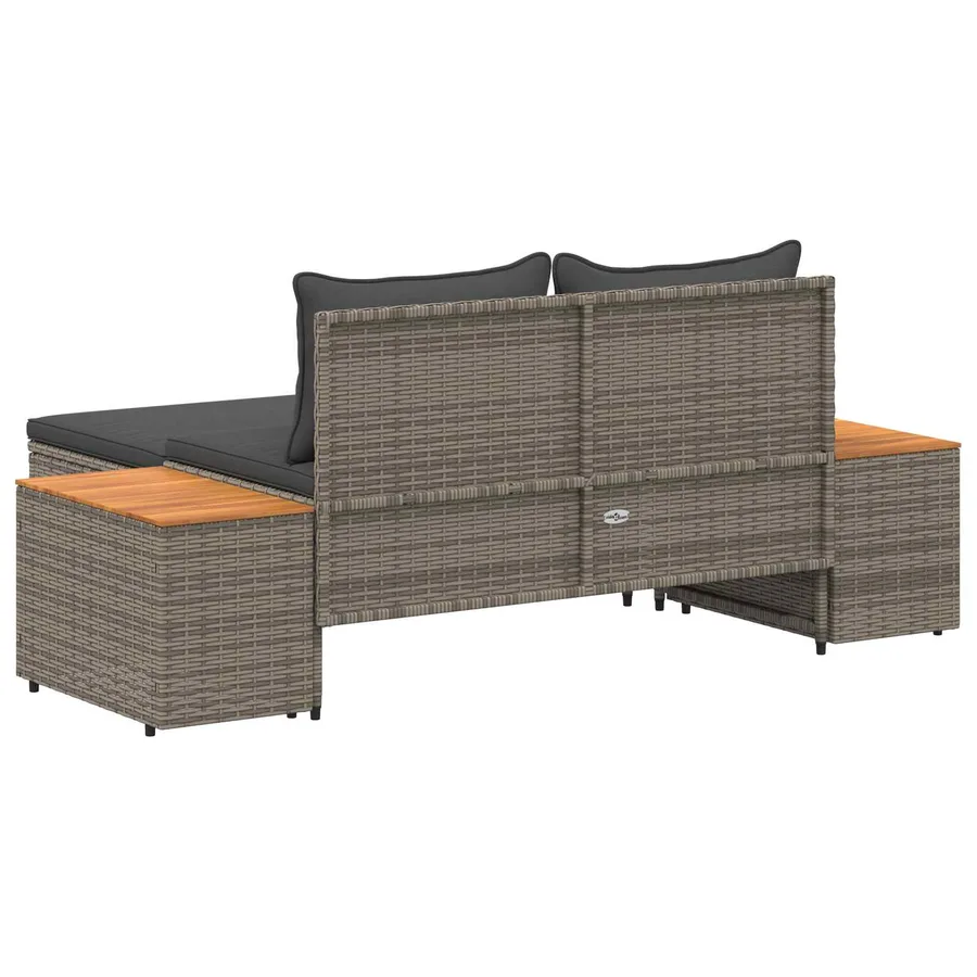 Ensemble de canapés d'extérieur 4 -Seater 4 pcs 55 x 30 x 39 cm - 10
