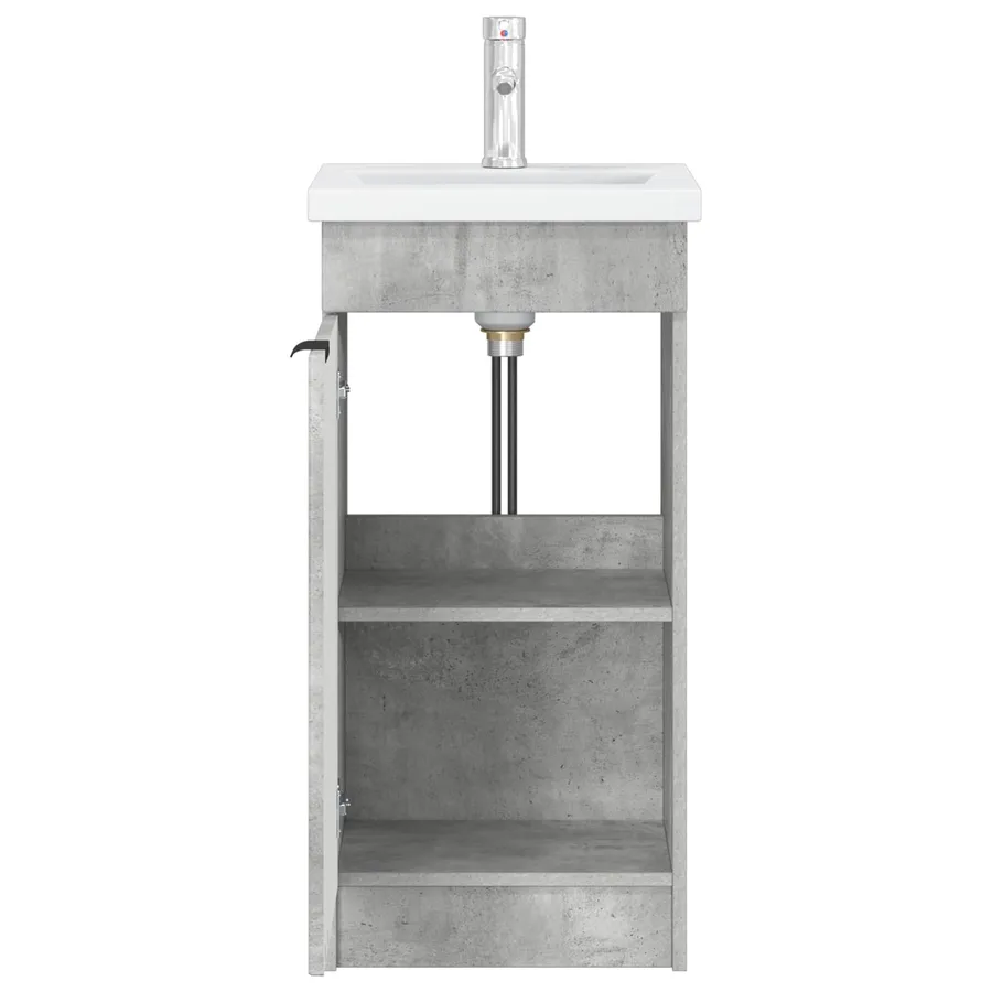 Meuble de salle de bain avec évier Gris béton 42 x 40 x 84,5 cm - 4