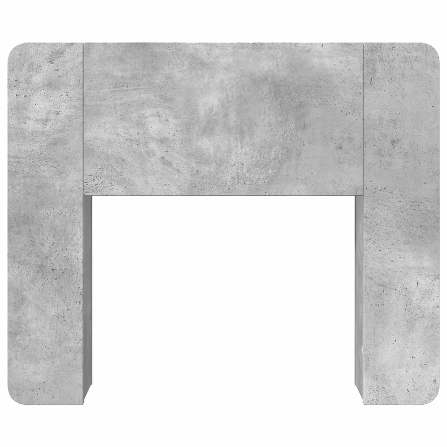 Cabinet de Tête de Lit Gris béton Bois d'ingénierie - 5
