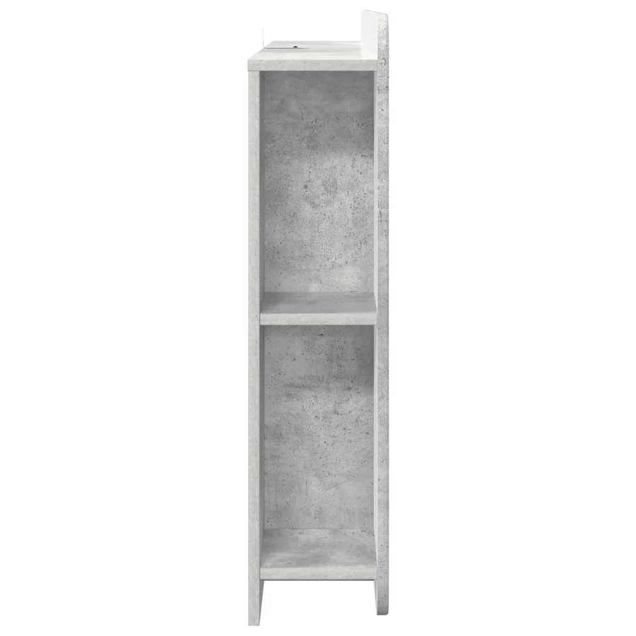 Cabinet de Tête de Lit Gris béton Bois d'ingénierie - 6