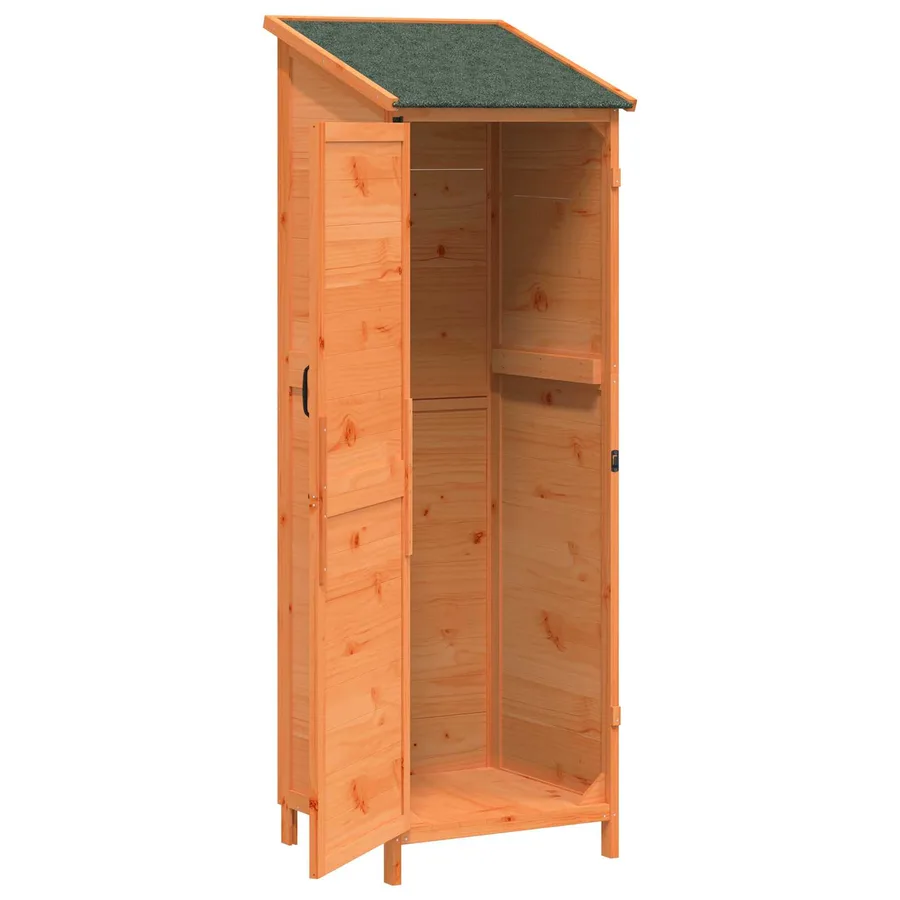 Abri de jardin Marron 59,5 x 56 x 176,5 cm Bois de Sapin Massif - 4