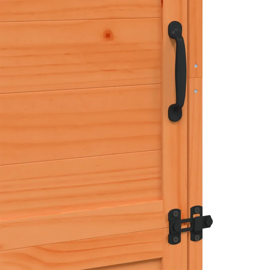 Abri de jardin Marron 59,5 x 56 x 176,5 cm Bois de Sapin Massif - 9