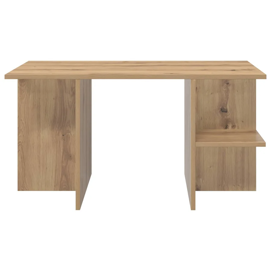 Table basse Chêne artisanal 87 x 50 x 45 cm Bois d’ingénierie - 5