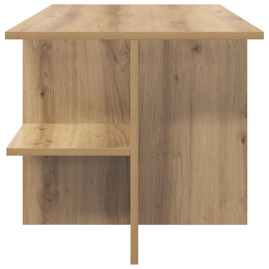Table basse Chêne artisanal 87 x 50 x 45 cm Bois d’ingénierie - 6