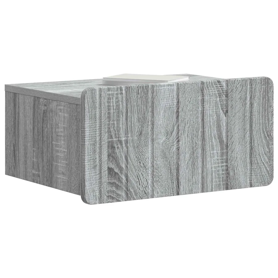 Cabinet de chevet mural 2 pcs Sonoma gris 49 x 34,5 x 24 cm - 3