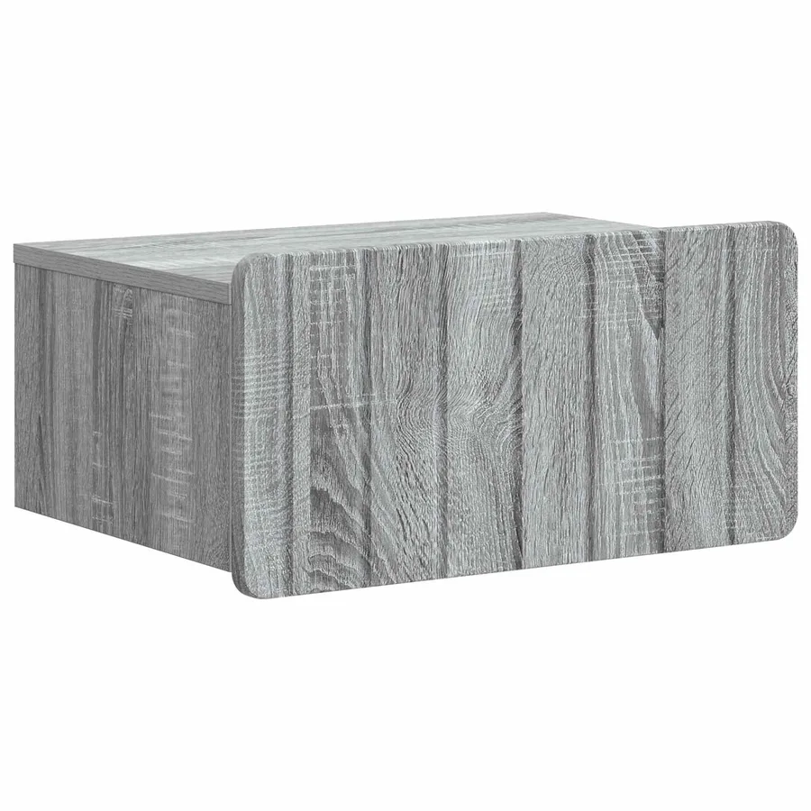 Cabinet de chevet mural 2 pcs Sonoma gris 49 x 34,5 x 24 cm - 5