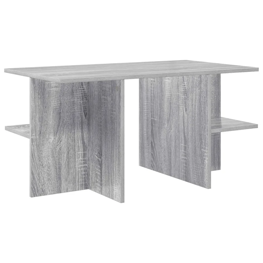 Table basse Sonoma gris 87 x 50 x 45 cm Bois d’ingénierie - 2
