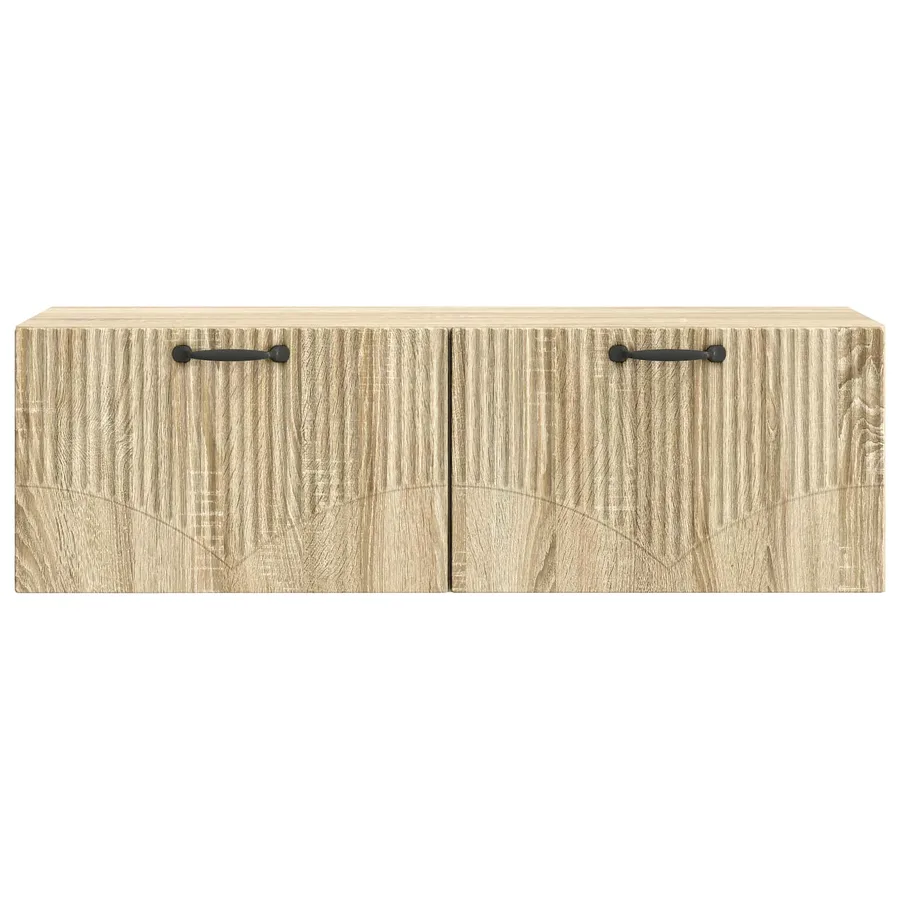 Meuble TV mural Chêne Sonoma 98 x 31 x 30 cm Bois d'ingénierie - 6