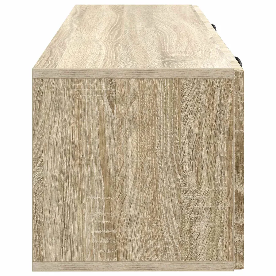 Meuble TV mural Chêne Sonoma 98 x 31 x 30 cm Bois d'ingénierie - 7