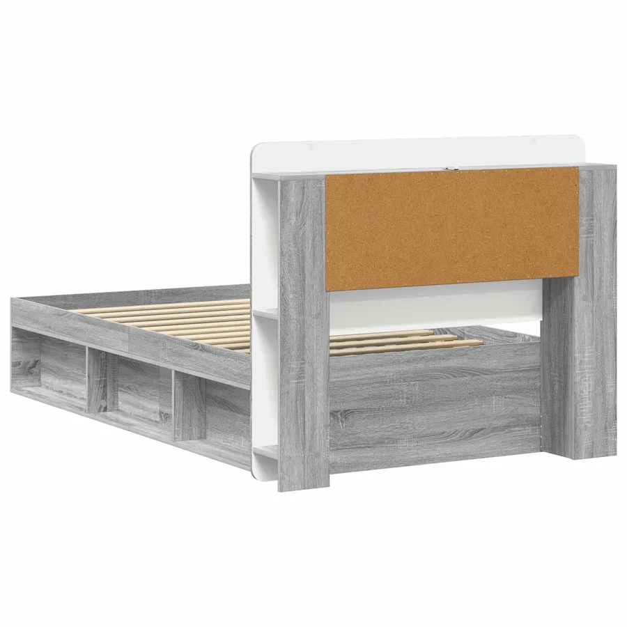 Cadre de lit avec rangement Sonoma gris 80 x 200 cm - 4