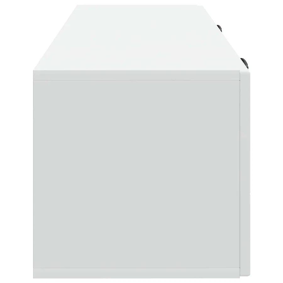 Meuble TV mural Blanc 98 x 31 x 30 cm Bois d'ingénierie - 7