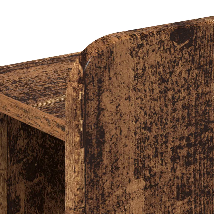 Cadre de lit avec rangement Bois ancien 75 x 190 cm - 6