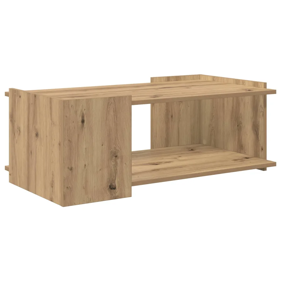 Table basse Chêne artisanal 90 x 50 x 33 cm Bois d'ingénierie - 7