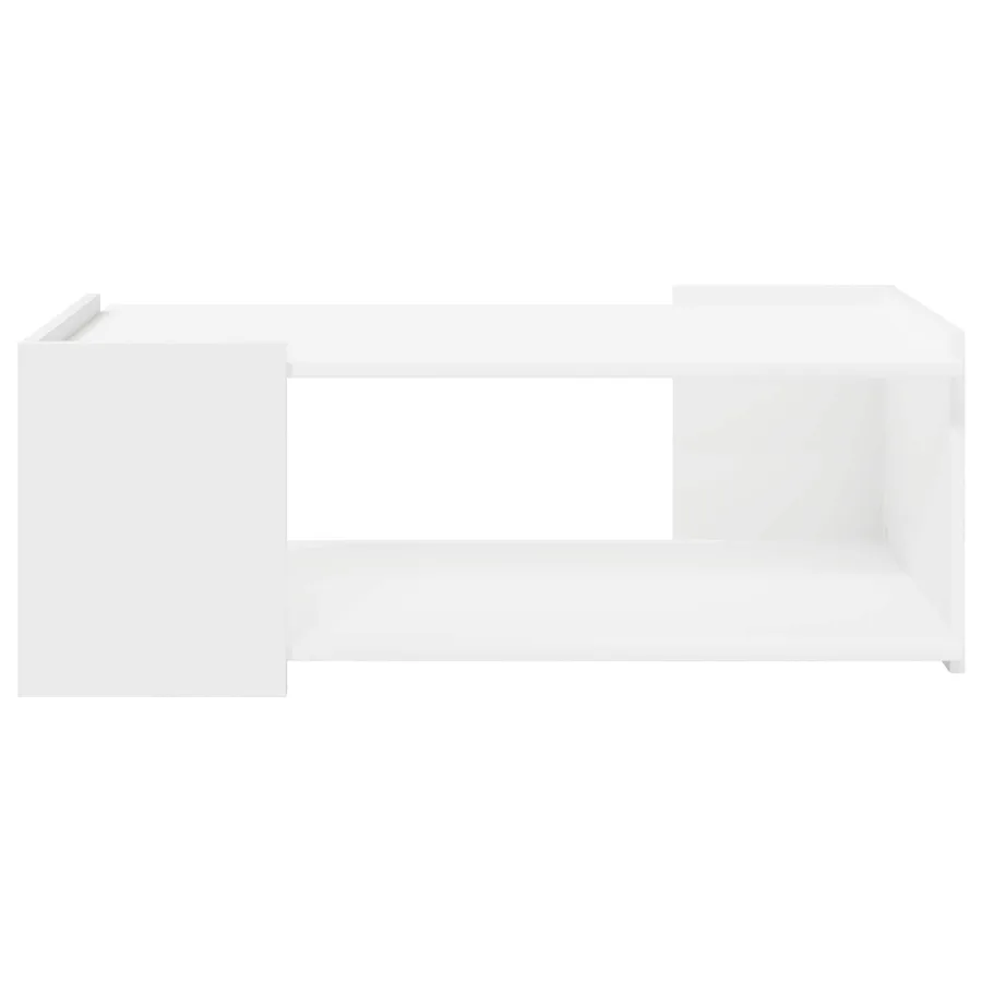 Table basse Blanc 90 x 50 x 33 cm Bois d'ingénierie - 5