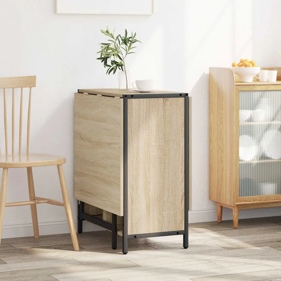 Table à dîner 144 x 60 x 75 cm Bois d'ingénierie Chêne Sonoma - 4