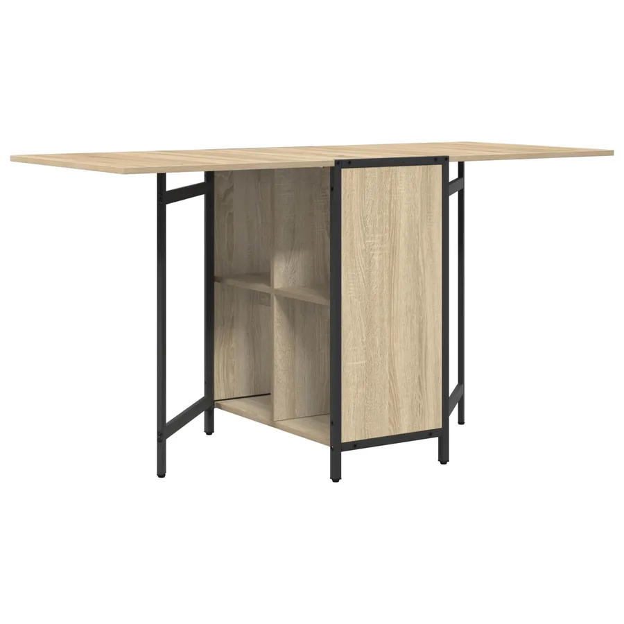 Table à dîner 144 x 60 x 75 cm Bois d'ingénierie Chêne Sonoma - 7