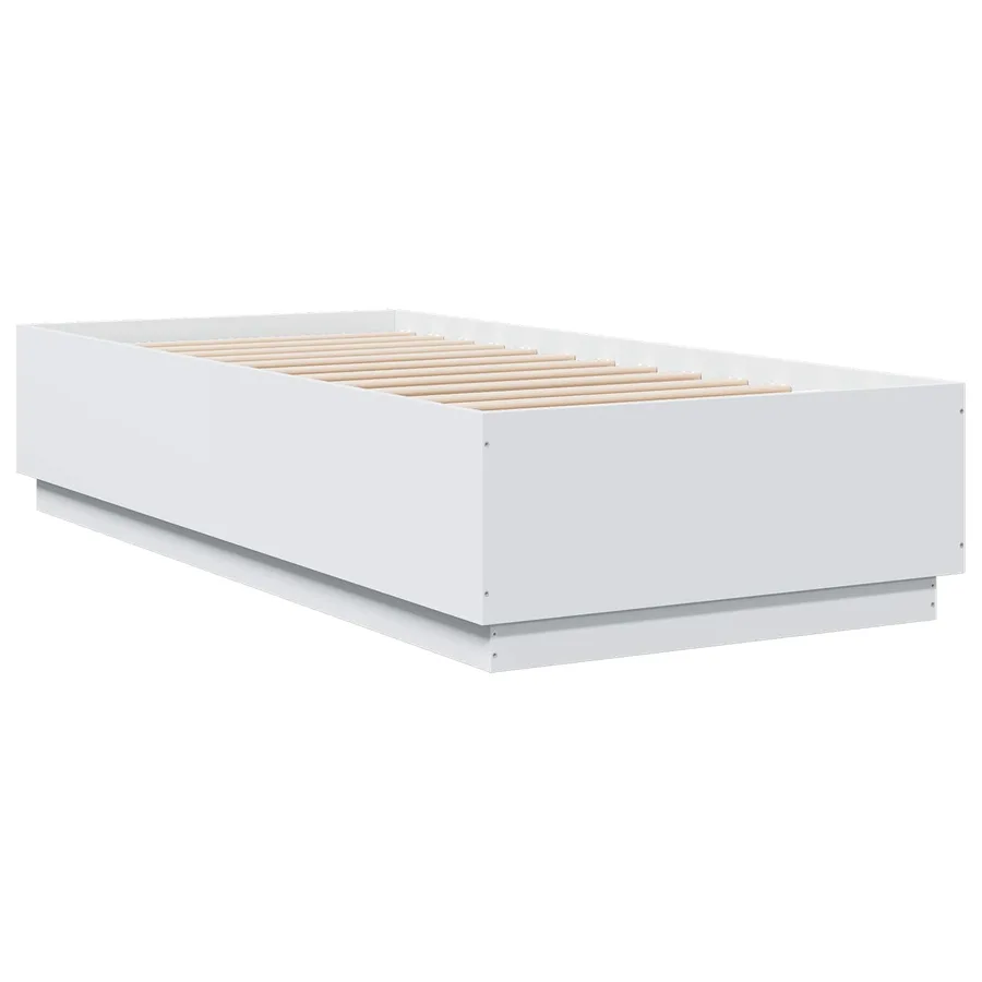 Cadre de lit Blanc 80 x 200 cm Bois d'ingénierie - 3