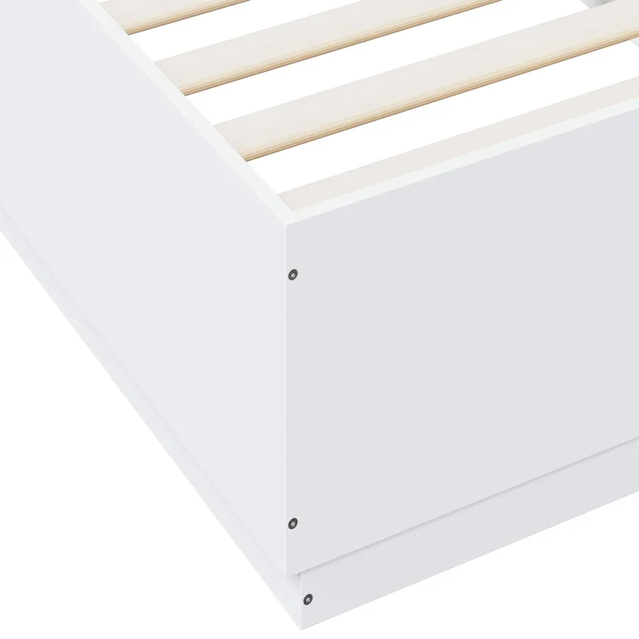 Cadre de lit Blanc 80 x 200 cm Bois d'ingénierie - 7