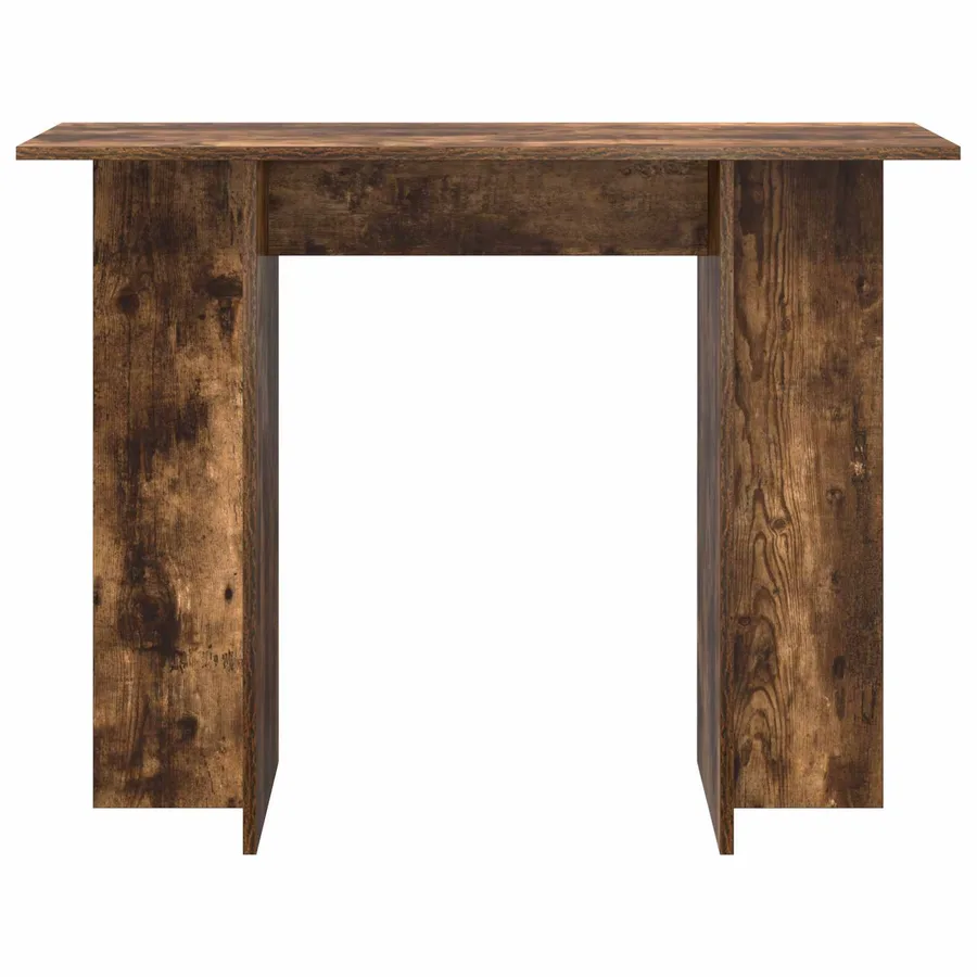 Table console Chêne Fumé 100 x 30 x 75 cm Bois d'ingénierie - 5