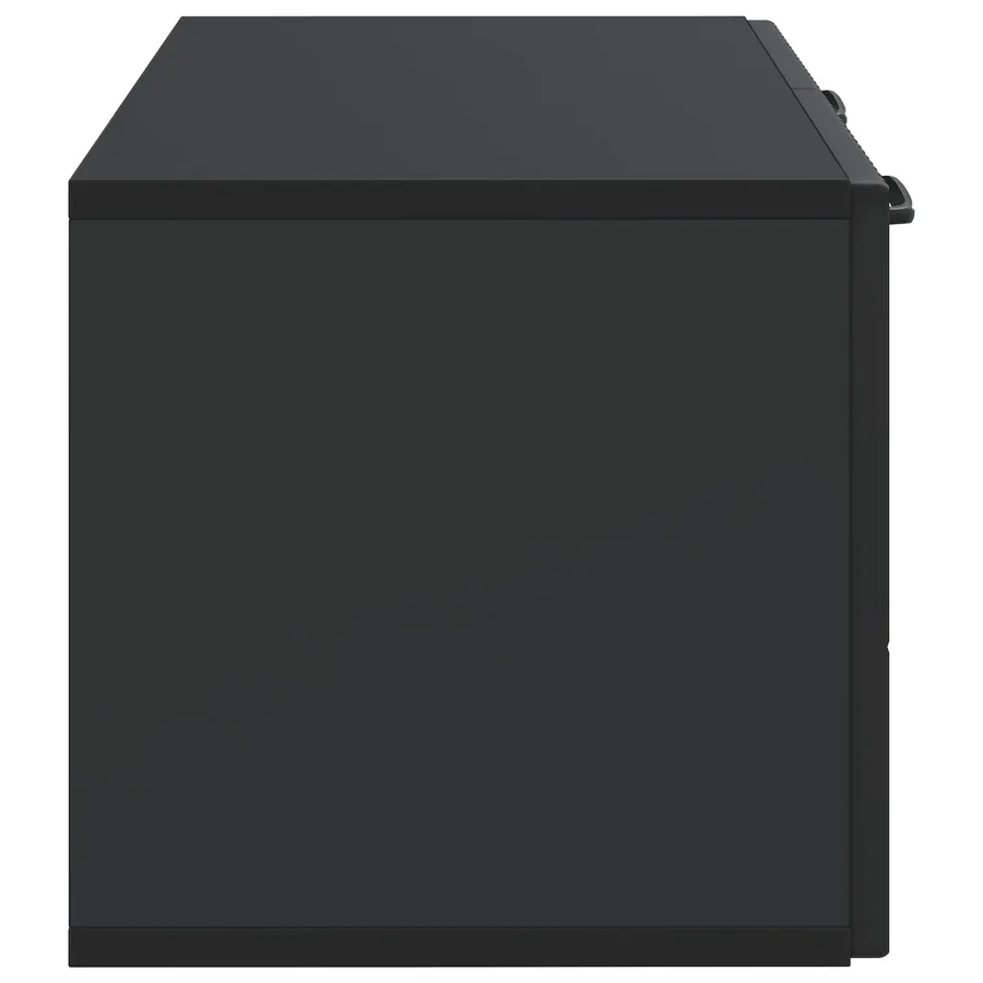 Meuble TV mural Noir 59,5 x 31 x 30 cm Bois d'ingénierie - 7