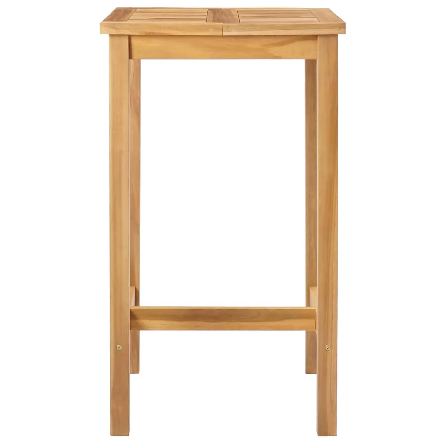 Table de bar Naturel 60 x 60 x 105 cm Teck Massif - 4